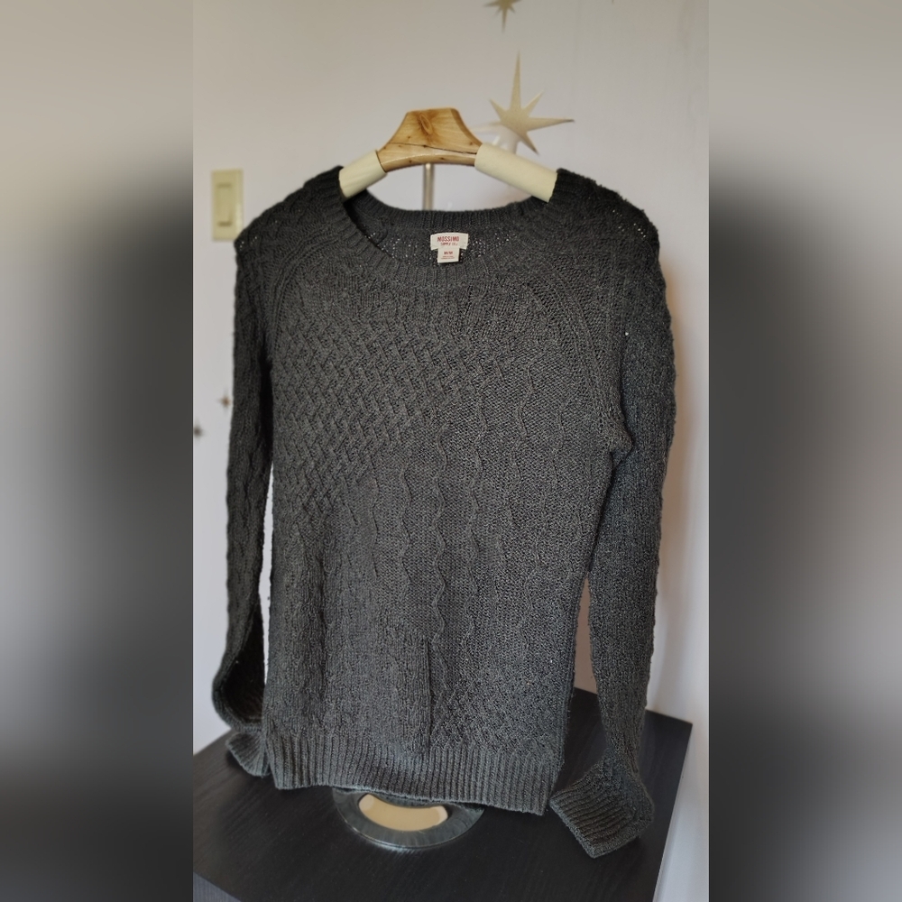 Mossimo Supply Co. Women's Charcoal Knit Sweater